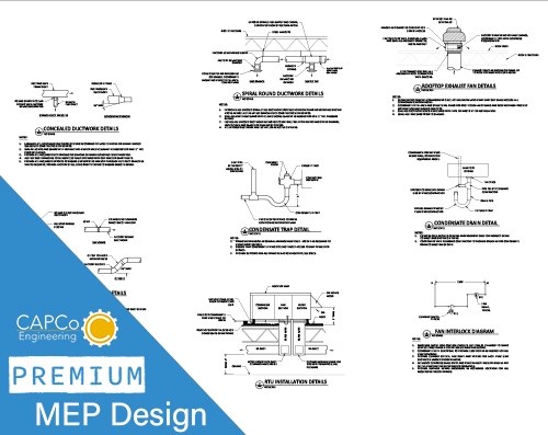 sample drawing for a mechanical engineering project by capco engineering