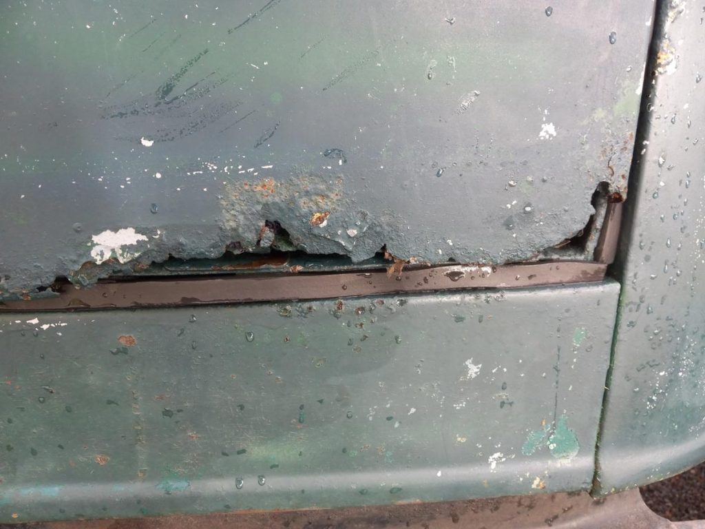 kb-2 truck body before restoration