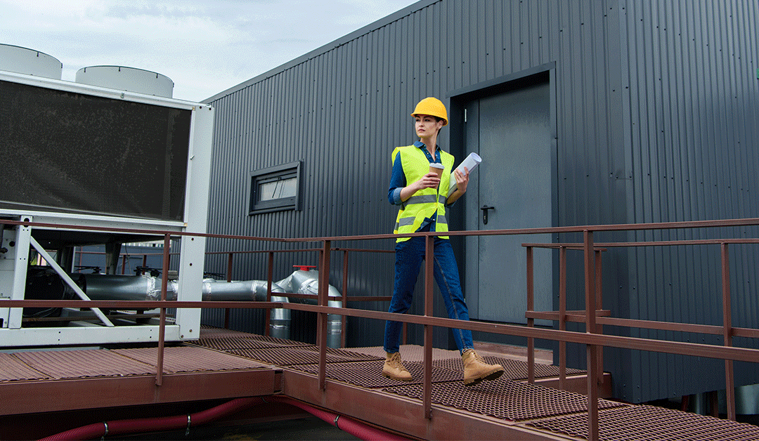 prefabricated building with hvac system