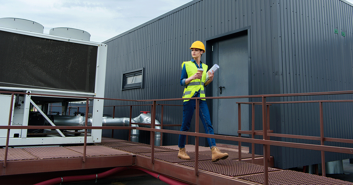 prefabricated building with hvac system